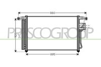 Kondensator, Klimaanlage f&uuml;r HYUNDAI SANTA F&Eacute; II (CM)