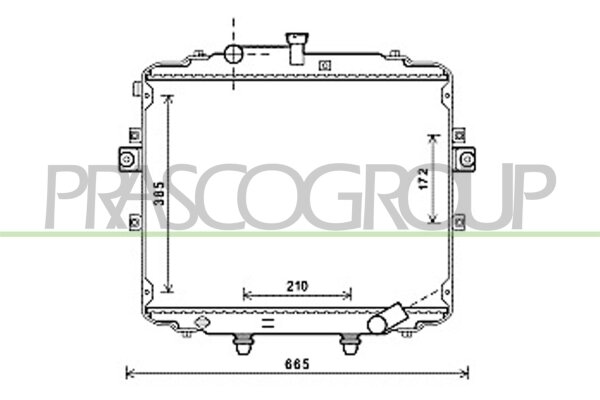 Kühler, Motorkühlung für HYUNDAI H100 Pritsche/Fahrgestell