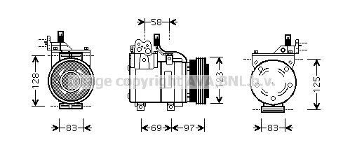 Kompressor, Klimaanlage für HYUNDAI GETZ (TB)