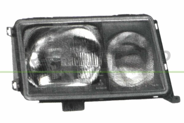 Streuscheibe, Hauptscheinwerfer rechts für MERCEDES-BENZ 124 Stufenheck (W124)