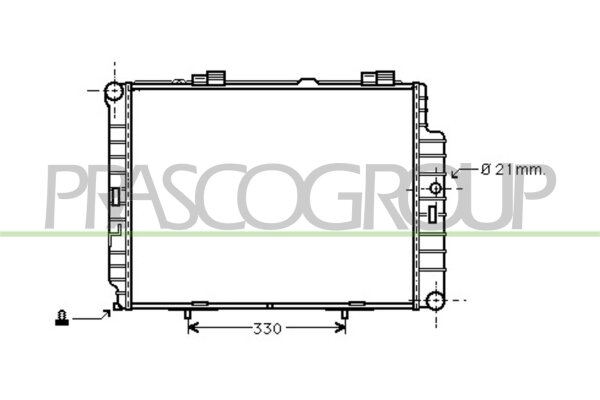Kühler, Motorkühlung für MERCEDES-BENZ E-CLASS T-Model (S210)