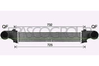 Ladeluftkühler für MERCEDES-BENZ E-CLASS T-Model (S211)