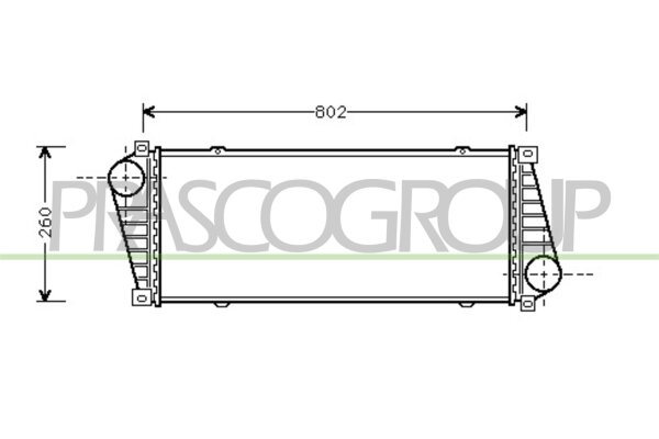 Ladeluftkühler für MERCEDES-BENZ SPRINTER 2-t Bus (B901, B902)