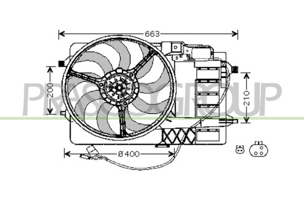 Lüfter, Motorkühlung für MINI MINI (R50, R53)