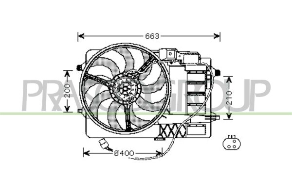 Lüfter, Motorkühlung für MINI MINI (R50, R53)