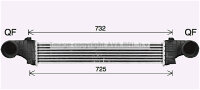 Ladeluftkühler für MERCEDES-BENZ E-CLASS...
