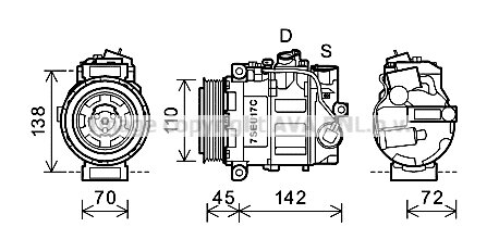 Kompressor, Klimaanlage für MERCEDES-BENZ G-CLASS (W463)