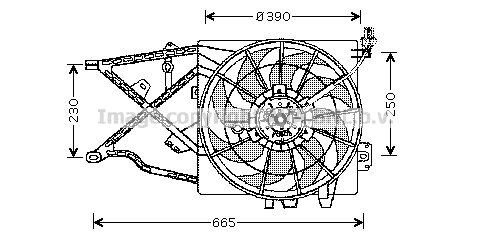 Lüfter, Motorkühlung für OPEL VECTRA B CC (J96)