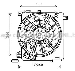 Lüfter, Motorkühlung rechts für VAUXHALL ZAFIRA Mk II (B) (A05)