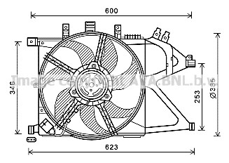 Lüfter, Motorkühlung für VAUXHALL CORSA Mk II (C) (X01)