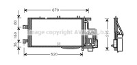 Kondensator, Klimaanlage f&uuml;r OPEL CORSA C (X01)