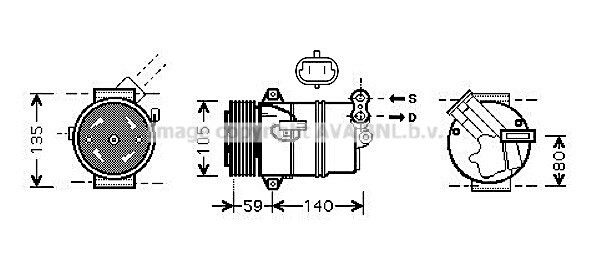 Kompressor, Klimaanlage für OPEL ASTRA H Kasten/Kombi (L70)