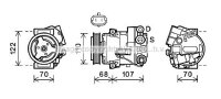 Kompressor, Klimaanlage f&uuml;r OPEL ASTRA J Caravan (P10)