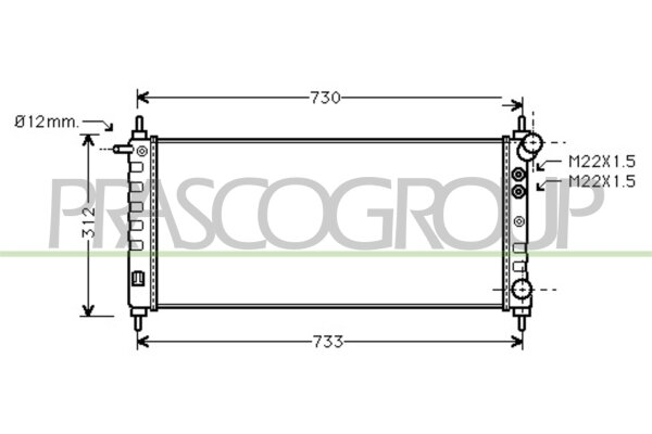 Kühler, Motorkühlung für OPEL CORSA B (S93)