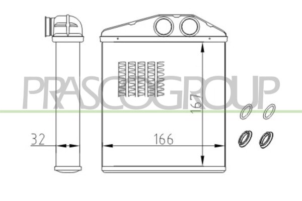 Wärmetauscher, Innenraumheizung für VAUXHALL CORSA Mk II (C) (X01)