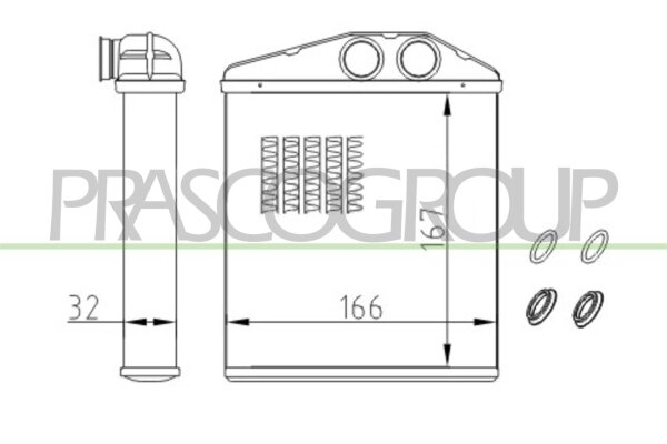 Wärmetauscher, Innenraumheizung für VAUXHALL CORSA Mk II (C) (X01)