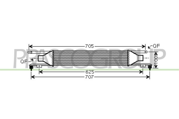 Ladeluftkühler für VAUXHALL CORSAVAN Mk III (D) Kasten/Schrägheck (S07)