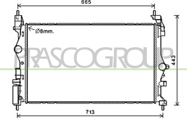 Kühler, Motorkühlung für OPEL ADAM (M13)