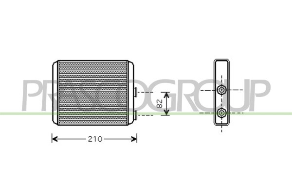 Wärmetauscher, Innenraumheizung für OPEL MERIVA A Großraumlimousine (X03)