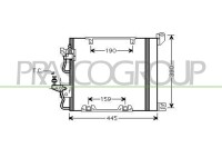 Kondensator, Klimaanlage für OPEL ASTRA H...