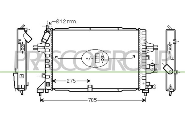 Kühler, Motorkühlung für OPEL ASTRA H Kasten/Kombi (L70)