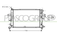 Kühler, Motorkühlung für OPEL ASTRA H (A04)