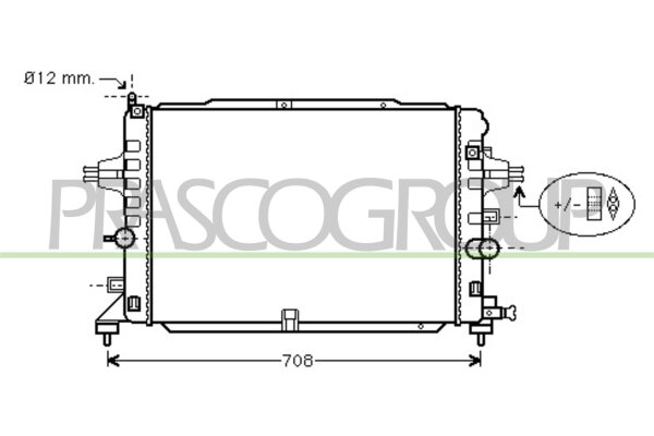 Kühler, Motorkühlung für OPEL ZAFIRA B Kasten/Großraumlimousine (A05)