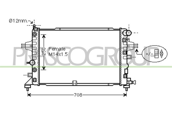 Kühler, Motorkühlung für OPEL ZAFIRA / ZAFIRA FAMILY B (A05)