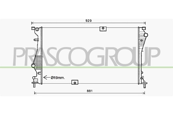 Kühler, Motorkühlung für RENAULT TRAFIC II Kasten (FL)