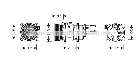 Kompressor, Klimaanlage für PEUGEOT 206 Schrägheck (2A/C)