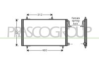 Kondensator, Klimaanlage f&uuml;r PEUGEOT 206+ (2L_, 2M_)