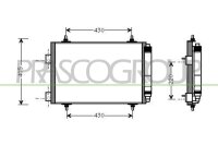 Kondensator, Klimaanlage f&uuml;r PEUGEOT 307 (3A/C)