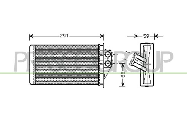 Wärmetauscher, Innenraumheizung für PEUGEOT 307 (3A/C)