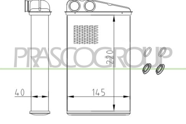 Wärmetauscher, Innenraumheizung für RENAULT MEGANE II Kombi (KM0/1_)