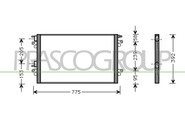 Kondensator, Klimaanlage für RENAULT VEL SATIS (BJ0_)
