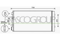 Kondensator, Klimaanlage für RENAULT MEGANE III...