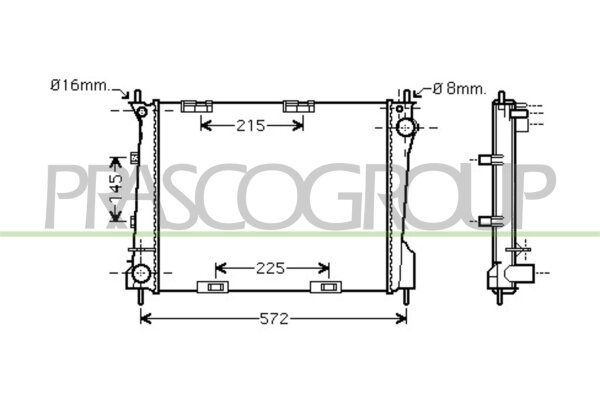 Kühler, Motorkühlung für RENAULT MODUS / GRAND MODUS (F/JP0_)