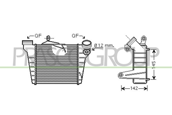 Ladeluftkühler für SEAT IBIZA III (6L1)