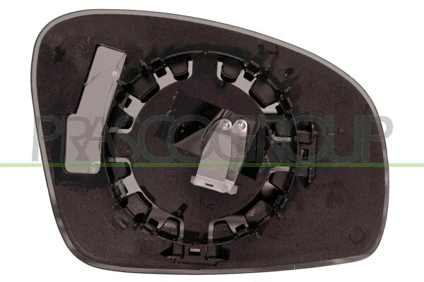 Spiegelglas, Außenspiegel links für SKODA FABIA II (542)