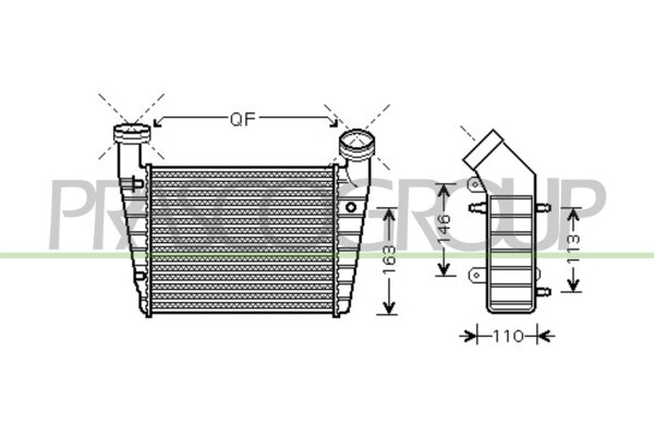 Ladeluftkühler für VW PASSAT B5.5 (3B3)