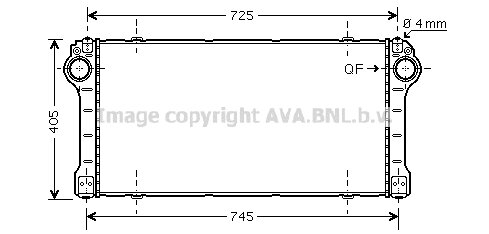 Ladeluftkühler für TOYOTA AVENSIS Stufenheck (_T27_)