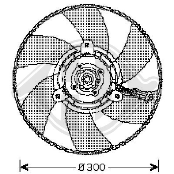 Lüfter, Motorkühlung  für SEAT TOLEDO I (1L2)