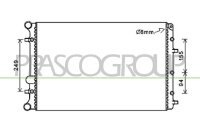 Kühler, Motorkühlung für VW FOX Schrägheck (5Z1, 5Z3, 5Z4)