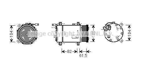 Kompressor, Klimaanlage für VW POLO III (6N1)