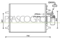 Kondensator, Klimaanlage für VOLVO V60 I (155)