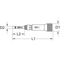 KS TOOLS 516.3220 1/4&quot; ESD Drehmomentschraubendreher Mikrometerskala, 5-60cNm