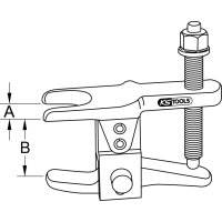 KS TOOLS 700.5615 Universal-Kugelgelenk-Ausdr&uuml;cker, 18-24mm