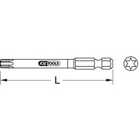 KS TOOLS 918.3550 1/4&quot; TORSIONpower Bit Torx, 75mm, T10