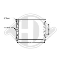 Kühler, Motorkühlung für VW POLO II (86C, 80)