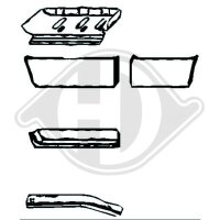 Einstiegsblech links für MERCEDES-BENZ T1 Kasten...